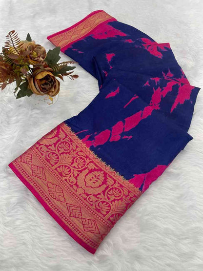 Designer Freehand Saree