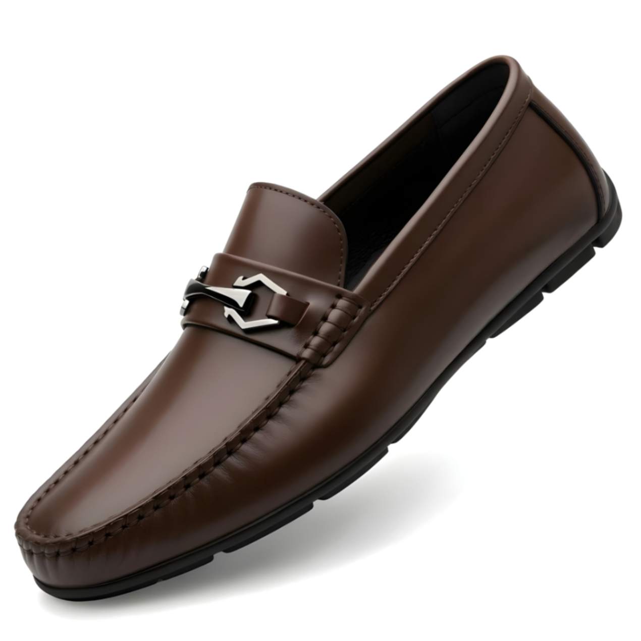 Trendy brown loafers for men