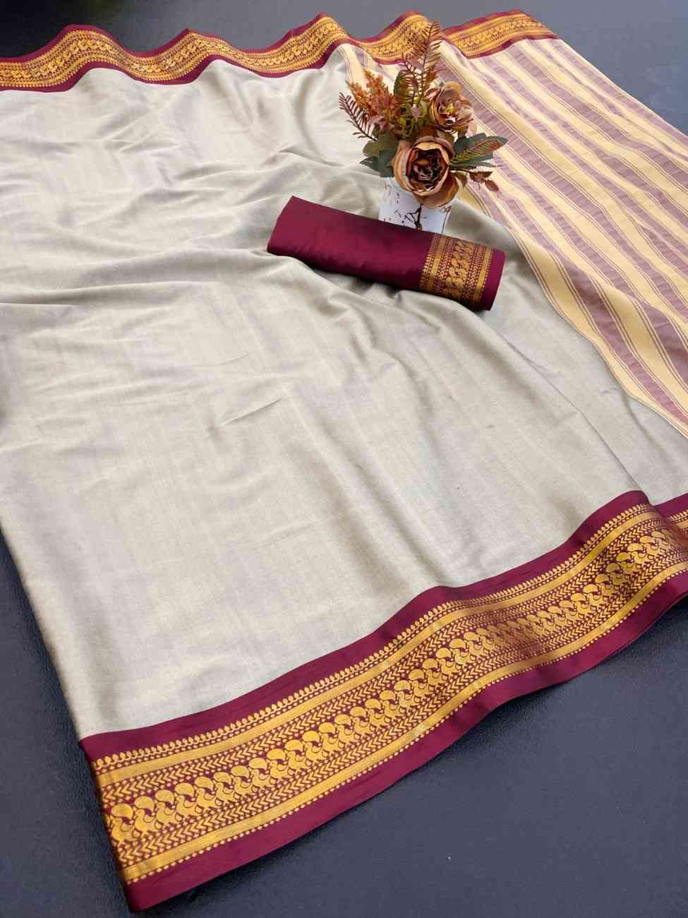 Designer Freehand Saree