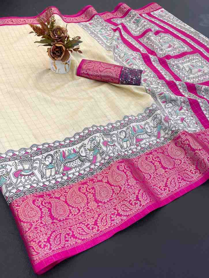Designer Freehand Saree
