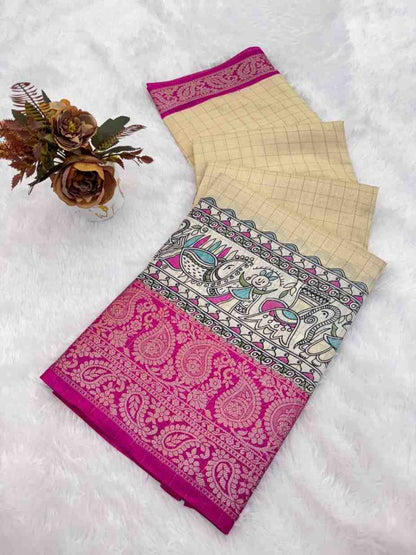 Designer Freehand Saree