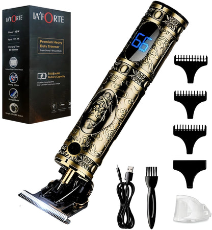 Sale LA' FORTE Heavy Duty Rechargeable Hair Trimmer with Digital Display