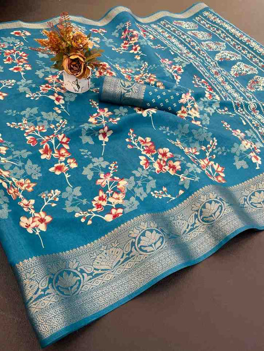 Designer Freehand Saree