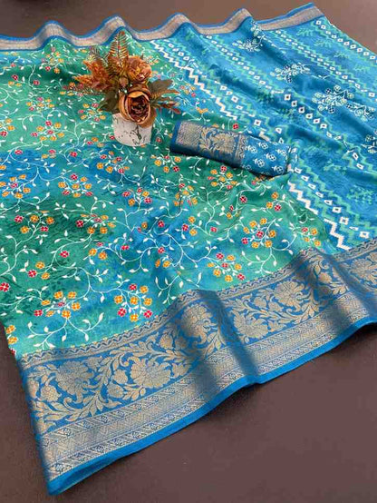 Designer Freehand Saree