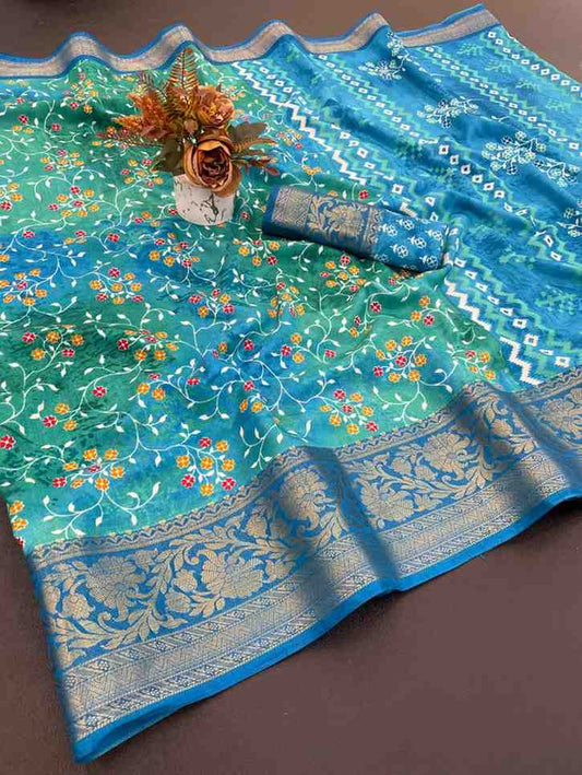 Designer Freehand Saree