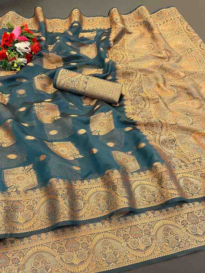 Designer Freehand Saree