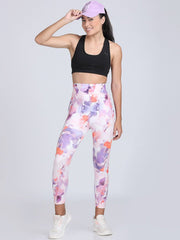 Printed Sports Leggings/Printed Gym Tights For Women's & Girls