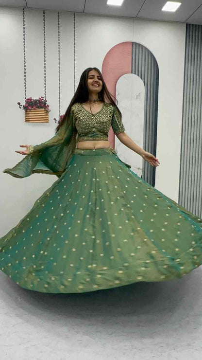 Designer sequence work lehenga choli set