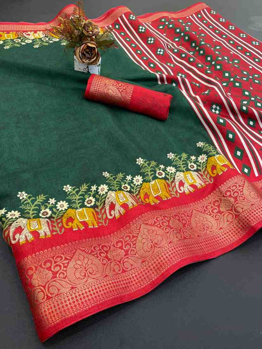 Designer Freehand Saree