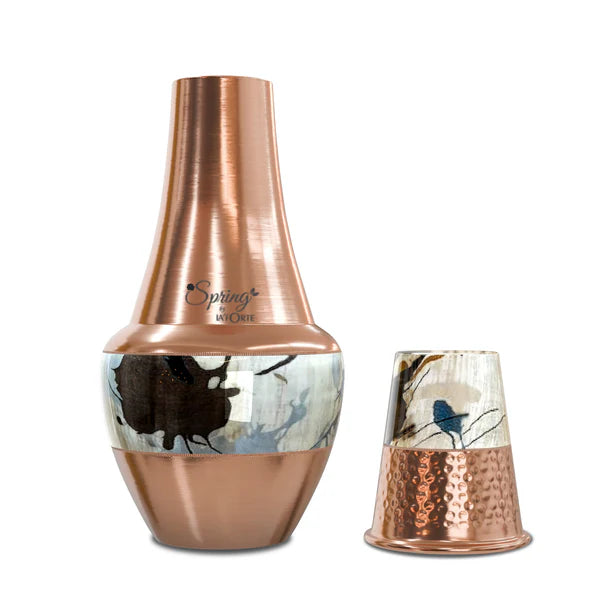 LA'FORTE Copper Bottle Venus Jar 1400 ml (Gold Royal)