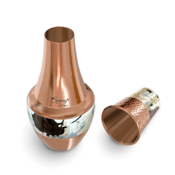 LA'FORTE Copper Bottle Venus Jar 1400 ml (Gold Royal)