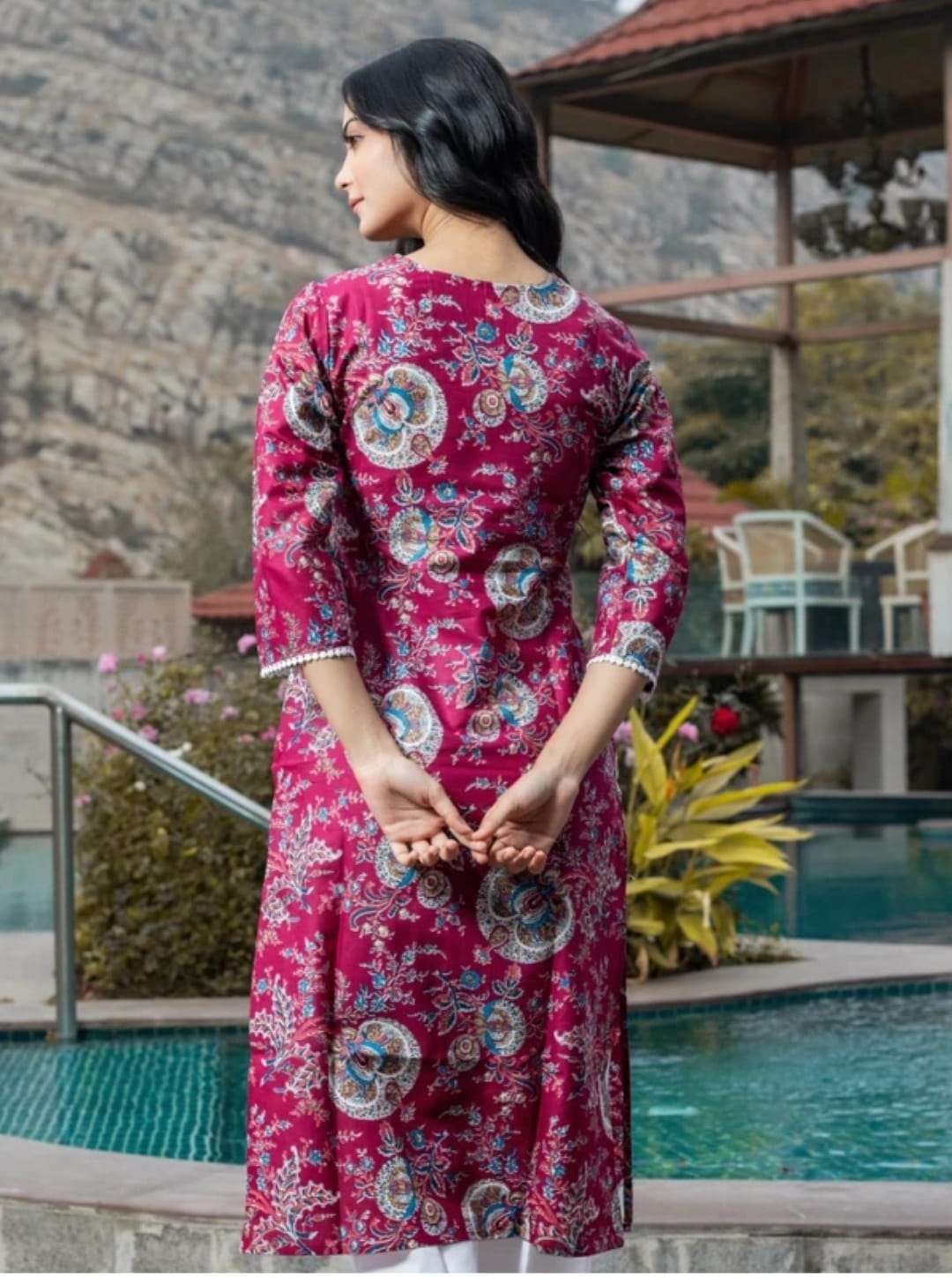 Premium Printed Straight Kurta