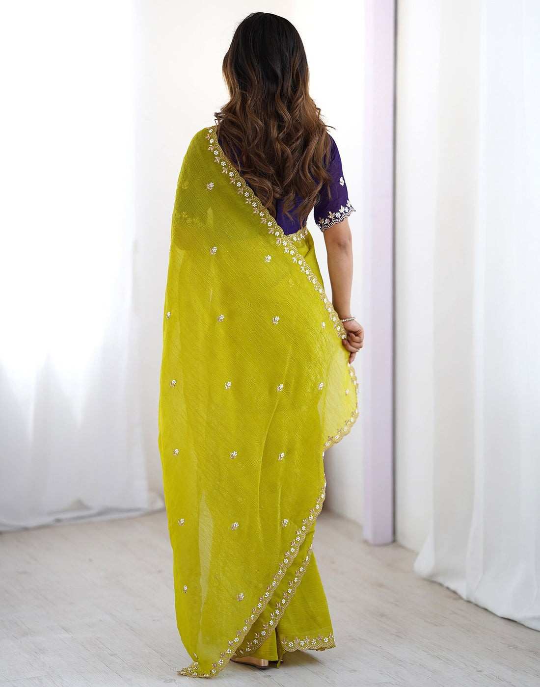 Designer Freehand Saree Pavitr patel