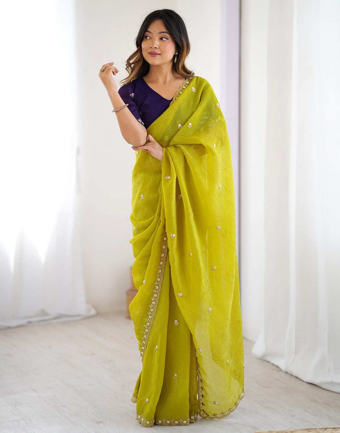 Designer Freehand Saree Pavitr patel
