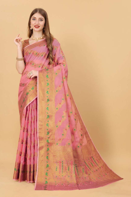 Designer Freehand Saree