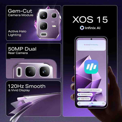 Infinix Note 50x smartphone glossy body premium finish