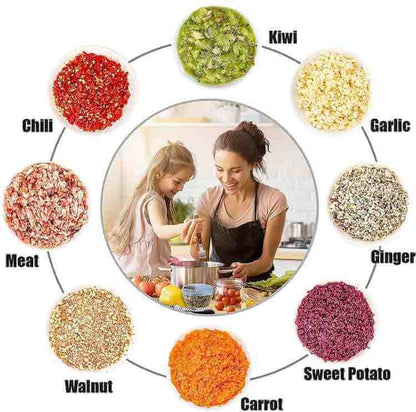 LA FORTE chopping board with hand push chopper combo kitchen cutting tools set