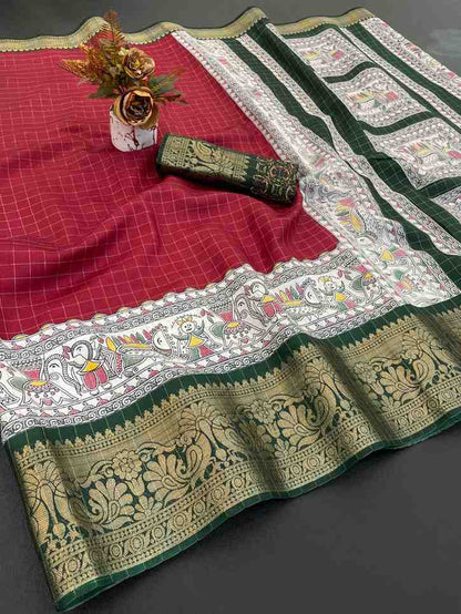Designer Freehand Saree