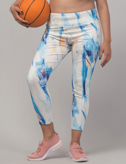 Printed Sports Leggings/Printed Gym Tights For Women's & Girls