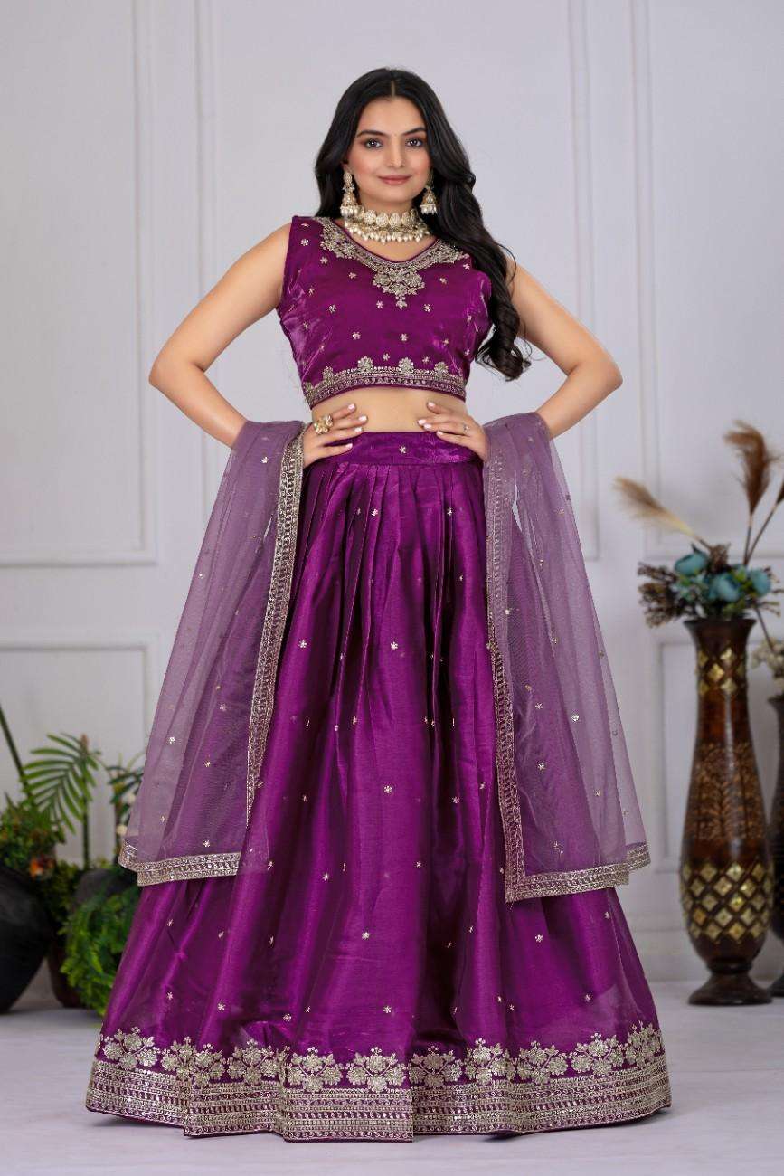 Designer stitched lehenga jimmy choo embroidery sequence wedding wear