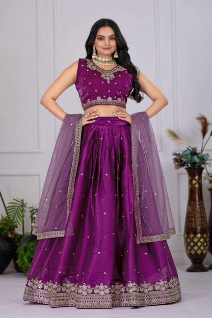 Designer stitched lehenga jimmy choo embroidery sequence wedding wear
