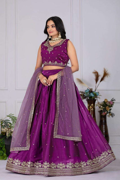 Designer stitched lehenga jimmy choo embroidery sequence wedding wear