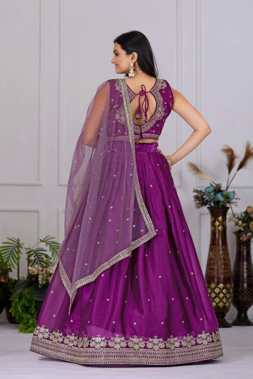 Designer stitched lehenga jimmy choo embroidery sequence wedding wear