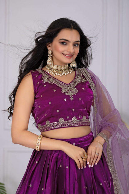 Designer stitched lehenga jimmy choo embroidery sequence wedding wear