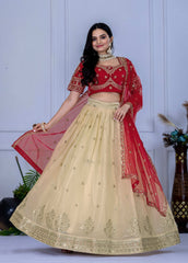 Heavy Embroidery Stitched Lehenga