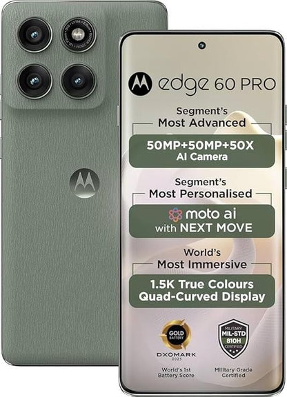 motorola edge 60 pro 5g 8gb ram 256gb 6000mah 120hz poled smartphone