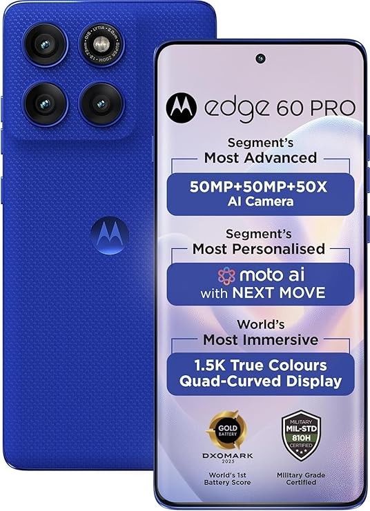 motorola edge 60 pro 5g 8gb ram 256gb 6000mah 120hz poled smartphone