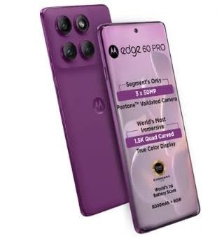 motorola edge 60 pro 5g 8gb ram 256gb 6000mah 120hz poled smartphone