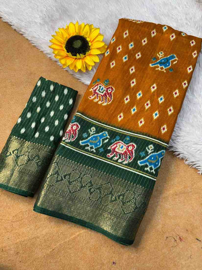 Designer Freehand Saree