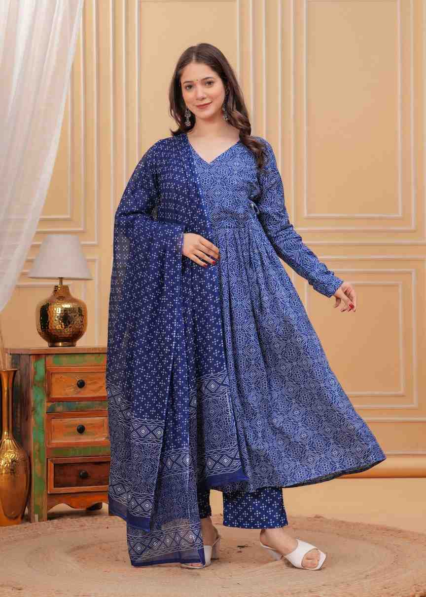 Fully Stiched Cotton Kurti Pant Dupatta