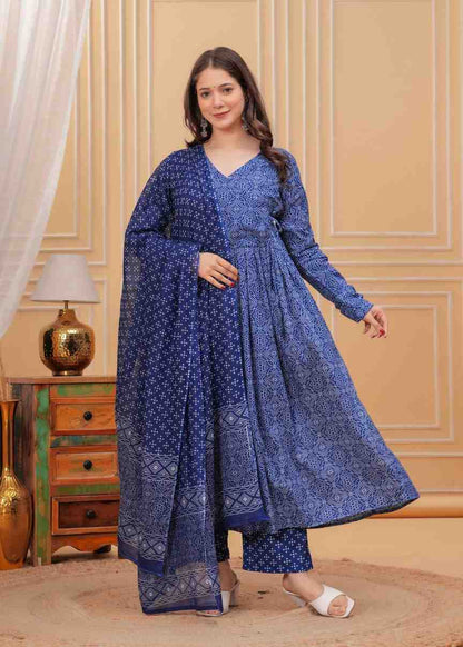 Fully Stiched Cotton Kurti Pant Dupatta