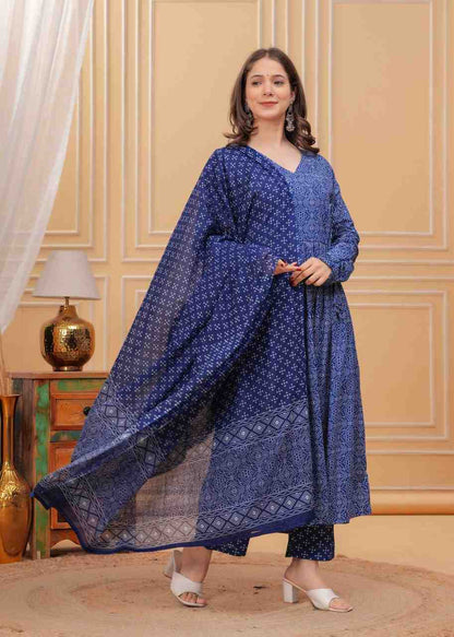 Fully Stiched Cotton Kurti Pant Dupatta