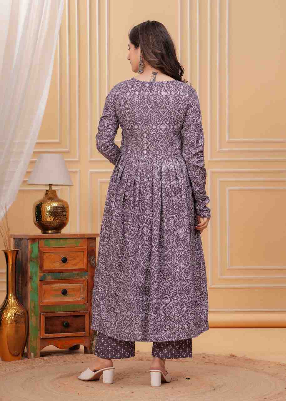 Fully Stiched Rayon Printed Kurti Pant Dupatta