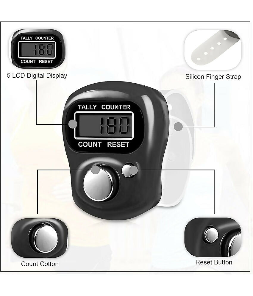 Digital finger tally counter lcd 5 digit click counter Anything