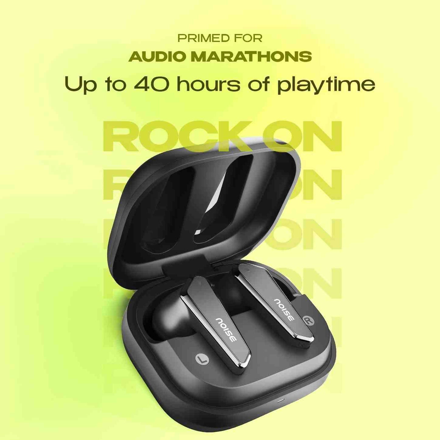 Noise Buds N1 charging case open earbuds close up