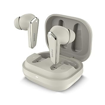 Noise Buds N1 chrome finish earbuds charging 