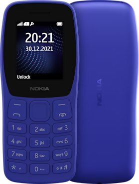 Nokia 105 Keypad Mobile Phone without charger durable basic feature phone 