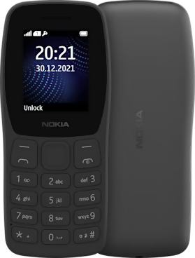 Nokia 105 Single SIM Keypad Mobile Phone compact design