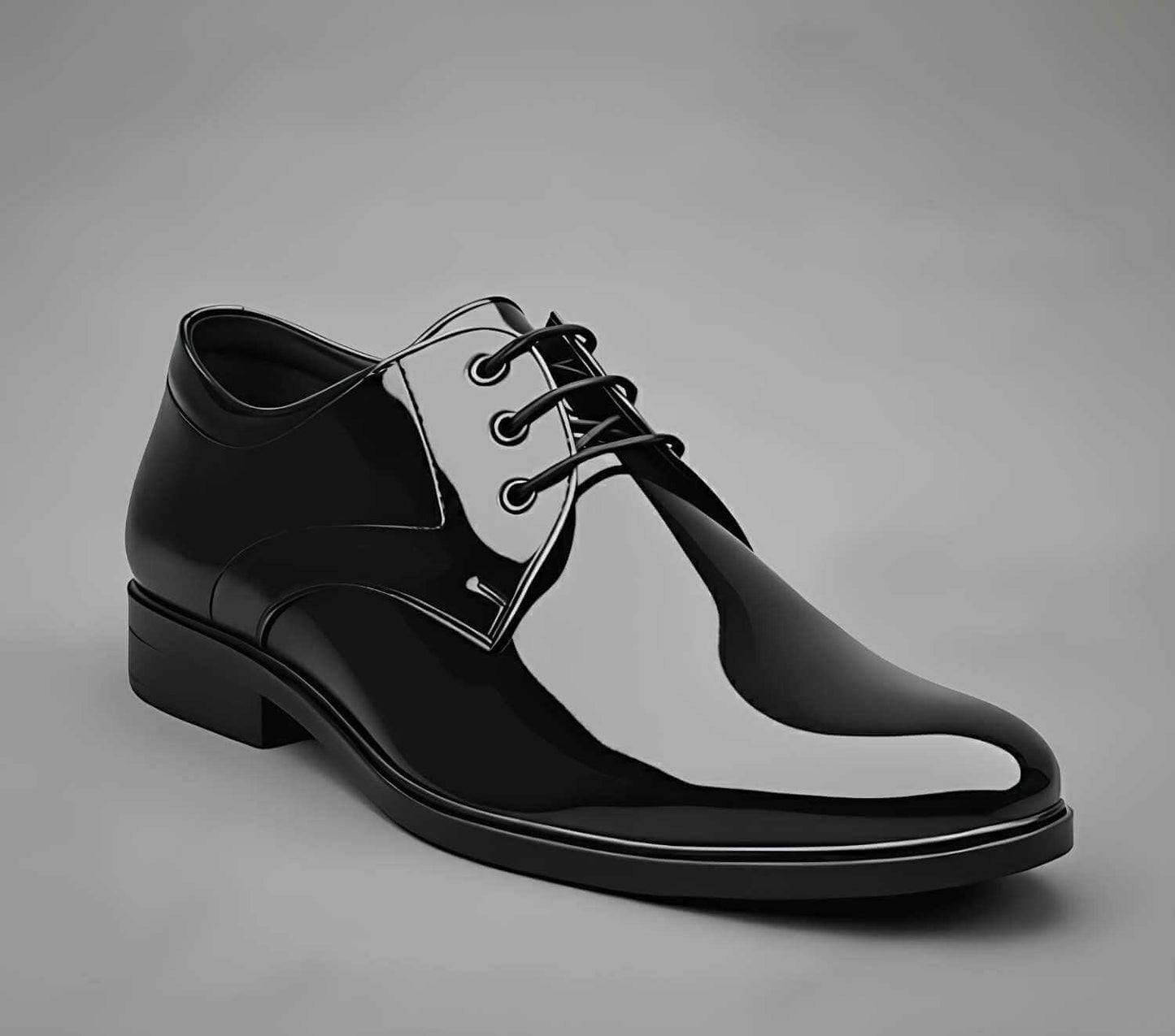 Men office wear black formal shoes