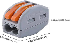PCT-212 Joint Conductor | Splicing Wire Jointer | Cable Conductor Clamp | Wire Connector (Grey, Orange)