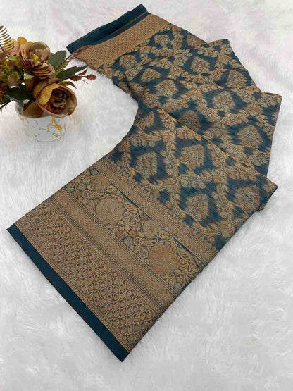 Designer Freehand Saree