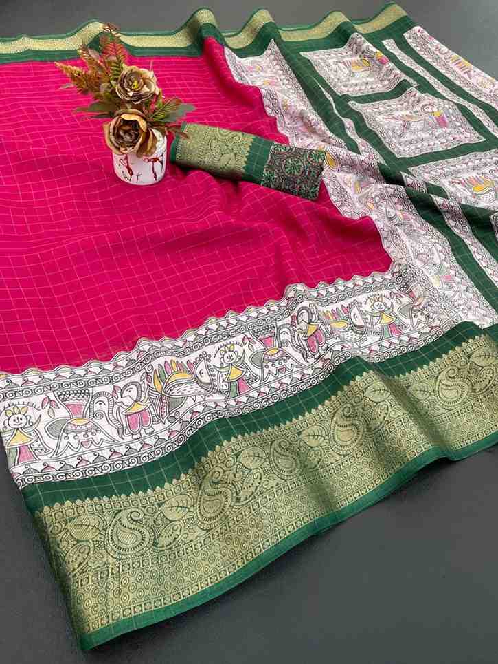 Designer Freehand Saree