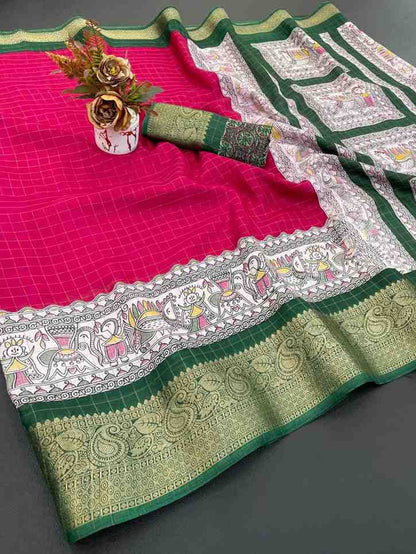 Designer Freehand Saree