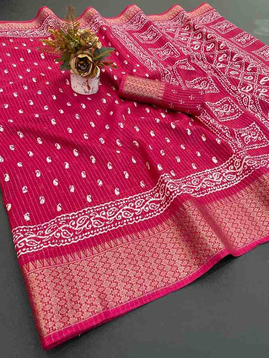 Designer Freehand Saree