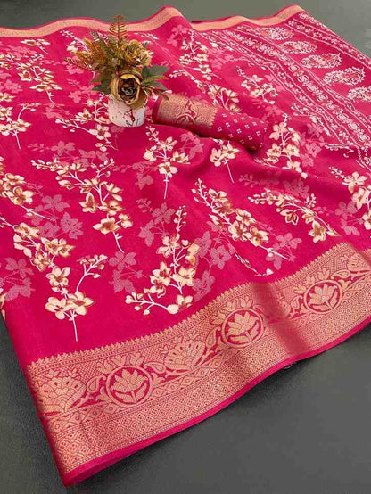 Designer Freehand Saree