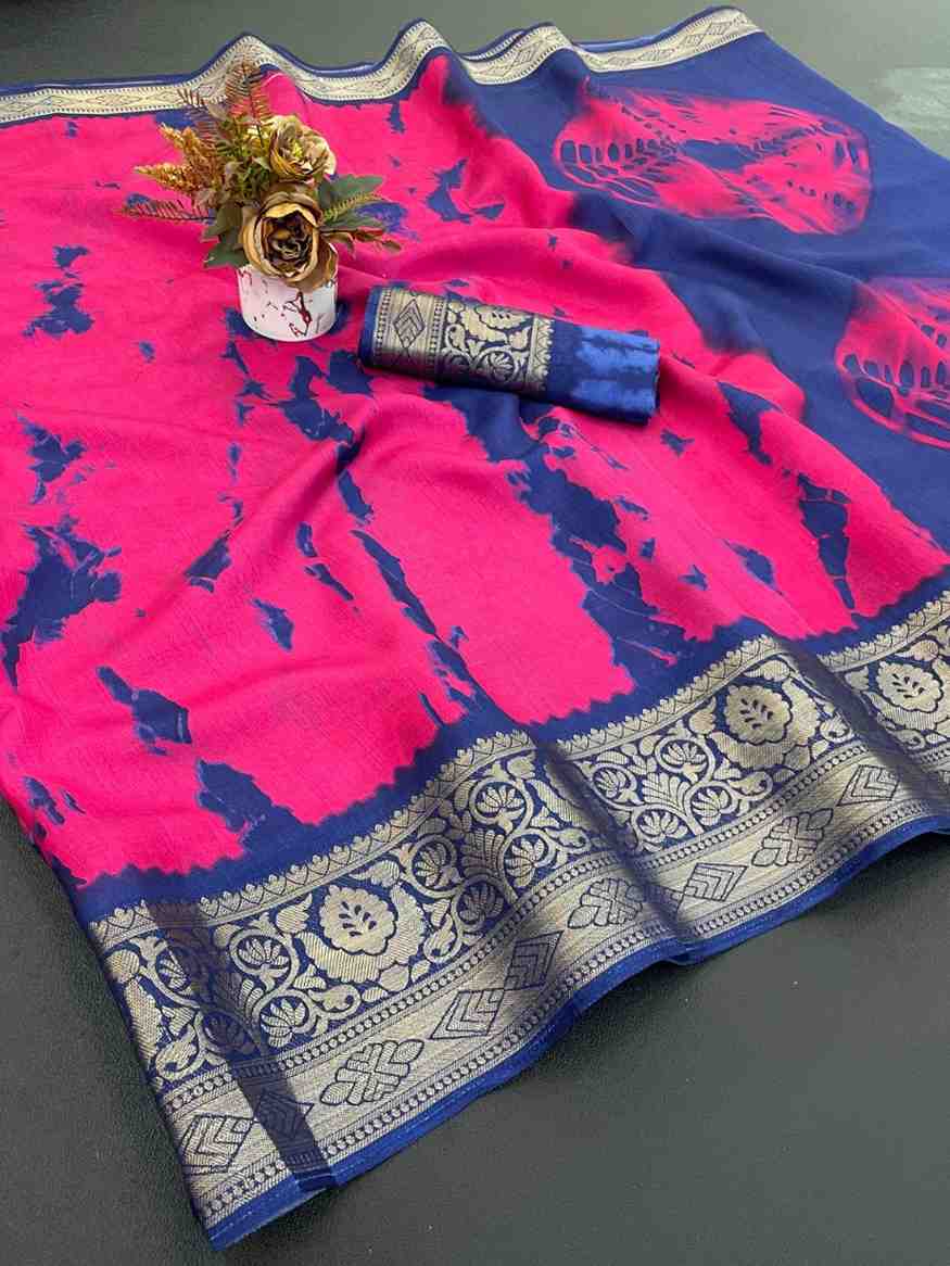 Designer Freehand Saree